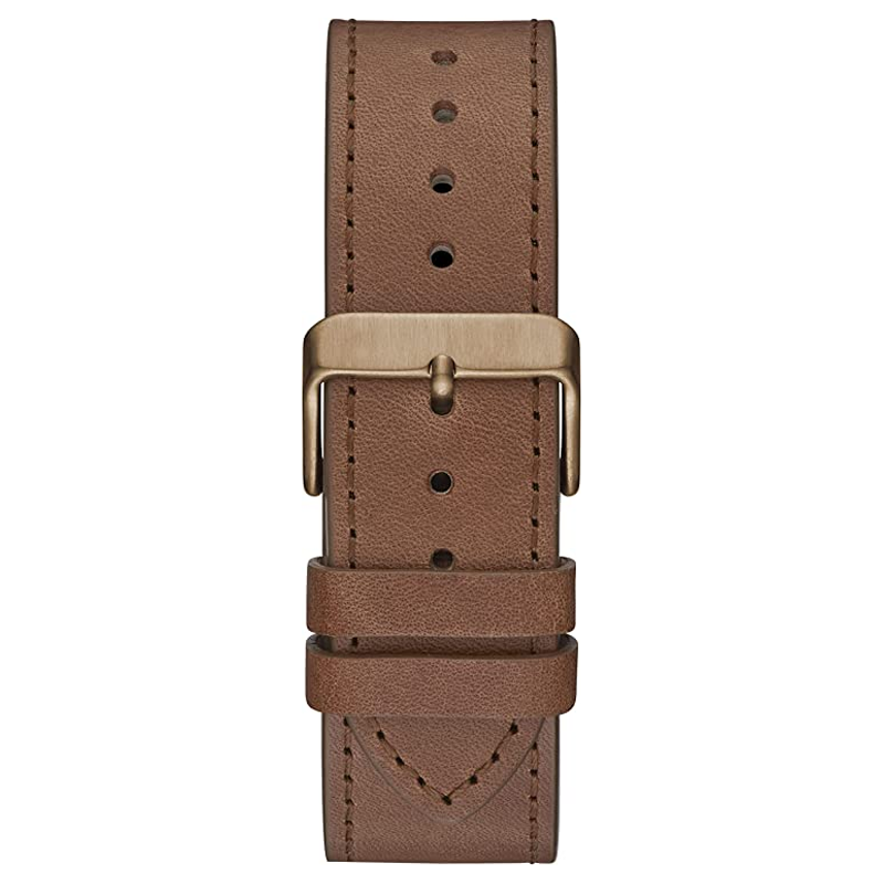  Shop Authentic Guess Analog Multifunction White Dial Brown Leather Strap Watch for Men - GW0262G3 - Luxxuri