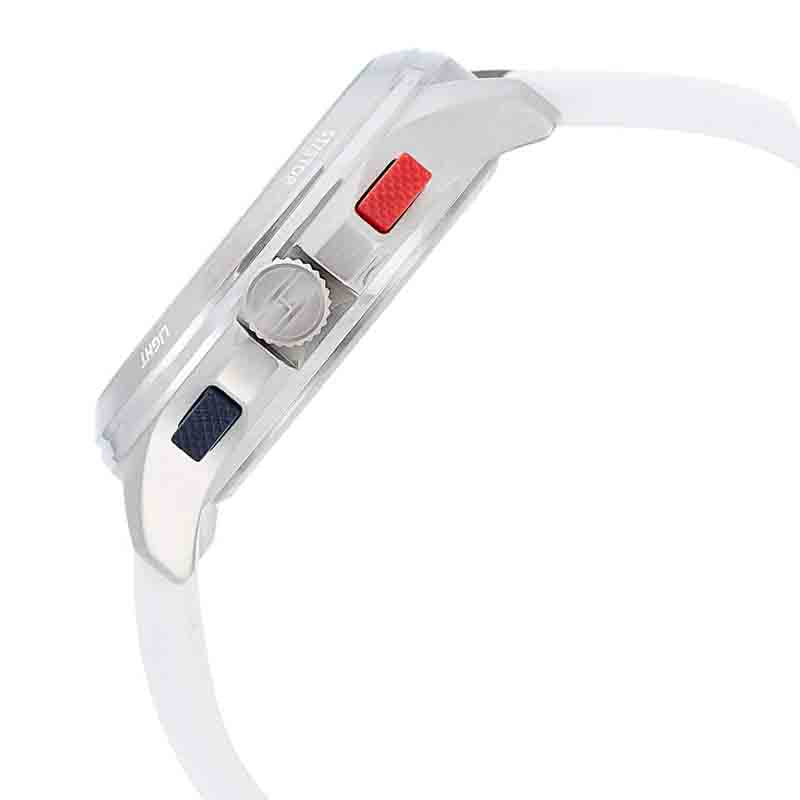  Shop Authentic Tommy Hilfiger Digital Silver Dial White Silicone Strap Watch For Men - 1791764 - Luxxuri