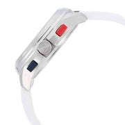  Shop Authentic Tommy Hilfiger Digital Silver Dial White Silicone Strap Watch For Men - 1791764 - Luxxuri