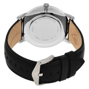  Shop Authentic Fossil The Minimalist Three Hand Black Dial Black Leather Strap Watch for Men - FS5398 - Luxxuri
