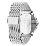  Shop Authentic Calvin Klein Minimal Blue Dial Silver Mesh Bracelet Watch for Men - K3M2112N - Luxxuri