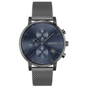 Shop Authentic Hugo Boss Skymaster Chronograph Grey Dial Grey Mesh Bracelet Watch for Men  - 1513934 - Luxxuri