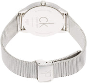  Shop Authentic Calvin Klein Minimal Silver Dial Silver Mesh Bracelet Watch for Men - K3M2112Z - Luxxuri