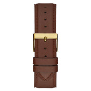  Shop Authentic Guess Multifunction Chronograph Gold Dial Brown Leather Strap Watch For Men - GW0389G5 - Luxxuri