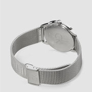  Shop Authentic Calvin Klein Minimal Silver Dial Silver Mesh Bracelet Watch for Women - K3M2212Z - Luxxuri