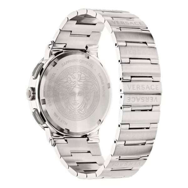  Shop Authentic Versace Grace Chronograph Quartz Green Dial Silver Steel Strap Watch For Men - VEZ900121 - Luxxuri