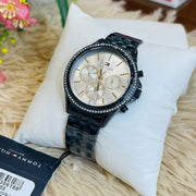  Shop Authentic Tommy Hilfiger Ari Diamonds White Dial Blue Steel Strap Watch for Women - 1782003 - Luxxuri