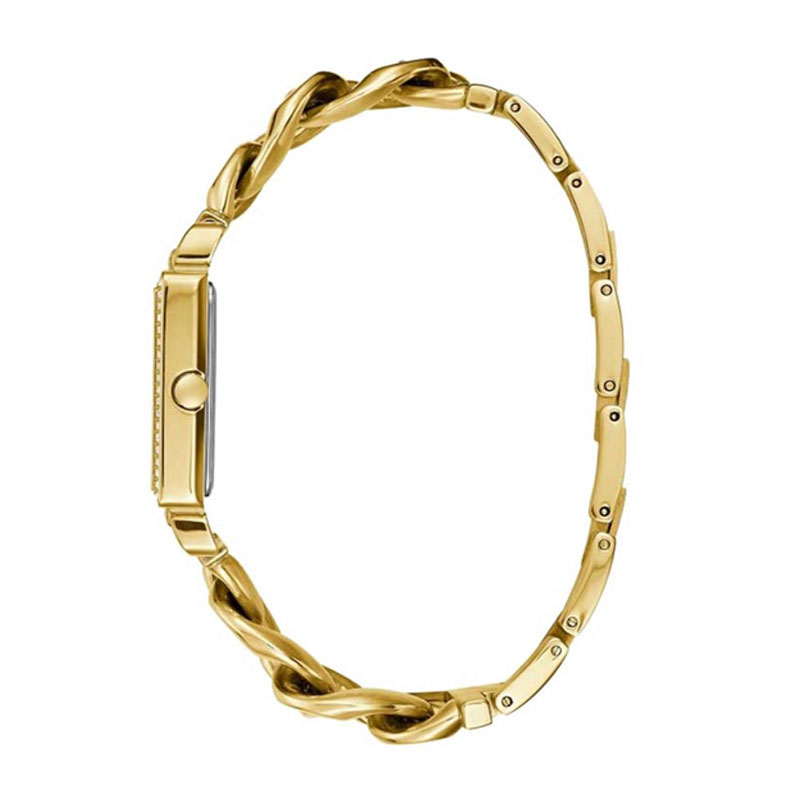  Shop Authentic Guess Vanity Diamonds Silver Dial Gold Steel Strap Watch for Women - W1030L2 - Luxxuri