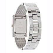  Shop Authentic Guess Nouveau Diamonds Silver Dial Silver Mesh Bracelet Watch for Women - W0127L1 - Luxxuri