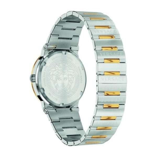  Shop Authentic Versace Greca Silver Dial Two Tone Steel Strap Watch for Men - VEVI00320 - Luxxuri