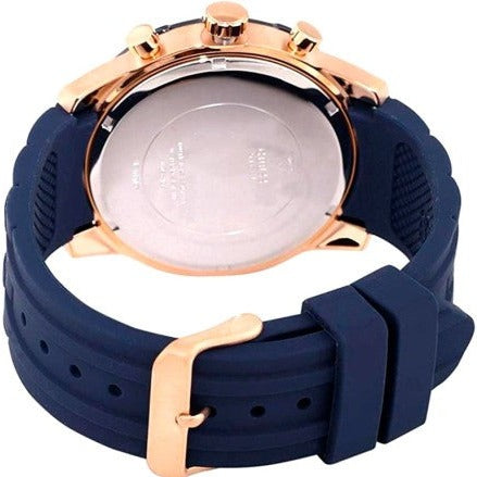  Shop Authentic Guess Caliber Chronograph White Dial Blue Silicone Strap Watch for Men - W0864G5 - Luxxuri