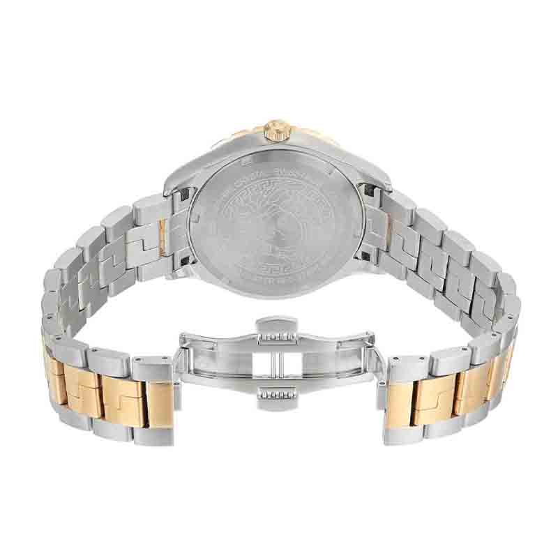 Shop Authentic Versace Hellenyium GMT Silver Dial Two Tone Steel Strap Watch for Men - V11030015 - Luxxuri