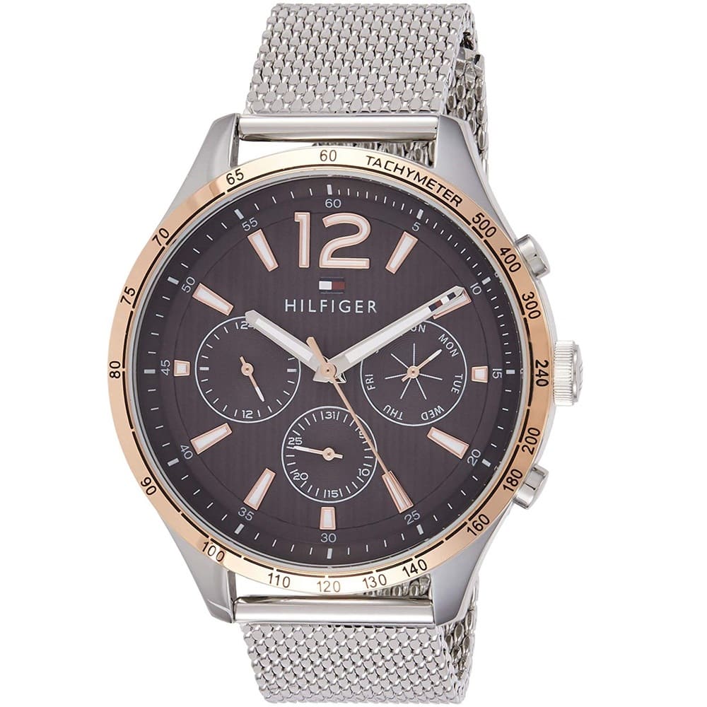  Shop Authentic Tommy Hilfiger Gavin Chronograph Quartz Grey Dial Silver Mesh Bracelet Watch for Men - 1791466 - Luxxuri