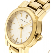  Shop Authentic Burberry Heritage White Dial Gold Steel Strap Watch for Women - BU9203 - Luxxuri