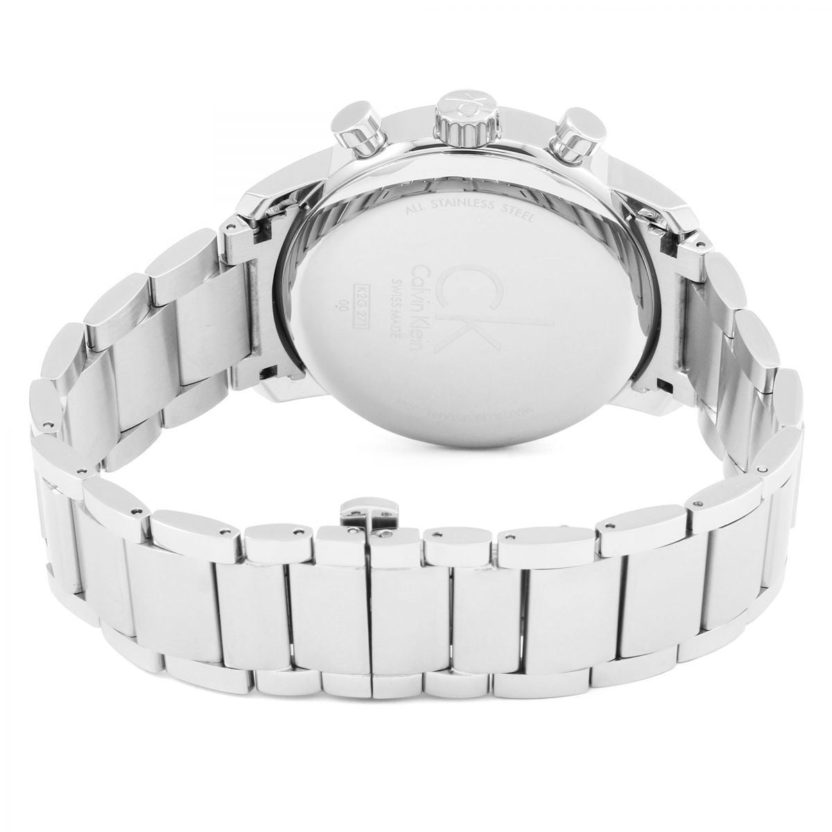 Shop Authentic Calvin Klein City Chronograph Blue Dial Silver Steel Strap Watch for Men - K2G2714N - Luxxuri