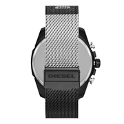  Shop Authentic Diesel Mega Chief Chronograph Black Dial Black Mesh Bracelet Watch For Men - DZ4514 - Luxxuri