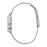  Shop Authentic Guess Fame Diamonds Silver Dial Silver Mesh Bracelet Watch for Women - GW0508L1 - Luxxuri