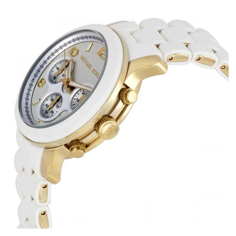  Shop Authentic Michael Kors Runway White Dial White Steel Strap Watch for Women - MK5145 - Luxxuri