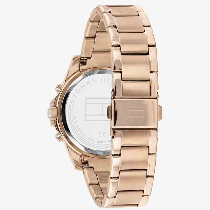  Shop Authentic Tommy Hilfiger Haven Chronograph Rose Gold Dial Rose Gold Steel Strap Watch For Women - 1782197 - Luxxuri