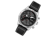  Shop Authentic Hugo Boss Aero Chronograph Black Dial Black Leather Strap Watch for Men - 1513770 - Luxxuri