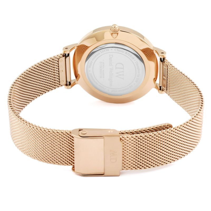  Shop Authentic Daniel Wellington Classic Melrose Black Dial Rose Gold Mesh Bracelet Watch For Women - DW00100161 - Luxxuri