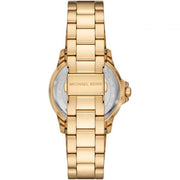  Shop Authentic Michael Kors Everest Three-Hand Black Dial Gold Steel Strap Watch For Men - MK9078 - Luxxuri