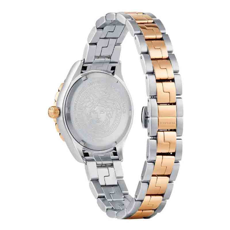  Shop Authentic Versace Hellenyium Blue Dial Two Tone Steel Strap Watch for Women - V12060017 - Luxxuri