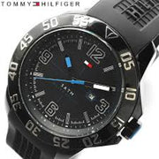  Shop Authentic Tommy Hilfiger Sport Multifunction Black Dial Black Rubber Strap Watch for Men - 1790983 - Luxxuri