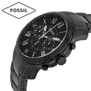  Shop Authentic Fossil Grant Chronograph Black Dial Black Steel Strap Watch for Men - FS4832 - Luxxuri