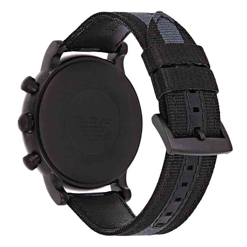  Shop Authentic Emporio Armani Luigi Chronograph Quartz Black Dial Two Tone Nylon Strap Watch For Men - AR1948 - Luxxuri