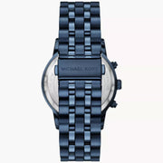  Shop Authentic Michael Kors Hutton Chronograph Blue Dial Blue Steel Strap Watch For Men - MK9088 - Luxxuri