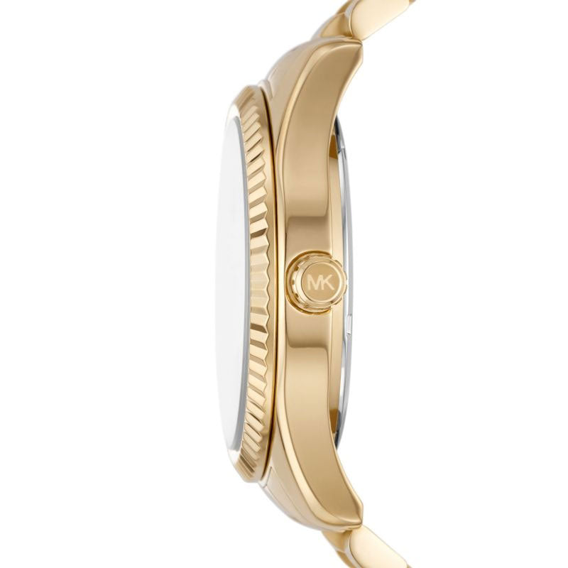  Shop Authentic Michael Kors Lexington Quartz Gold Dial Gold Steel Strap Watch For Men - MK8947 - Luxxuri