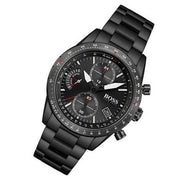  Shop Authentic Hugo Boss Pilot Edition Chronograph Black Dial Black Steel Strap Watch for Men - 1513854 - Luxxuri