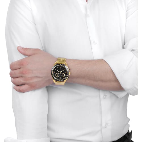  Shop Authentic Maserati Traguardo Chronograph Black Dial Gold Steel Strap Watch For Men - R8873612041 - Luxxuri