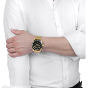  Shop Authentic Maserati Traguardo Chronograph Black Dial Gold Steel Strap Watch For Men - R8873612041 - Luxxuri