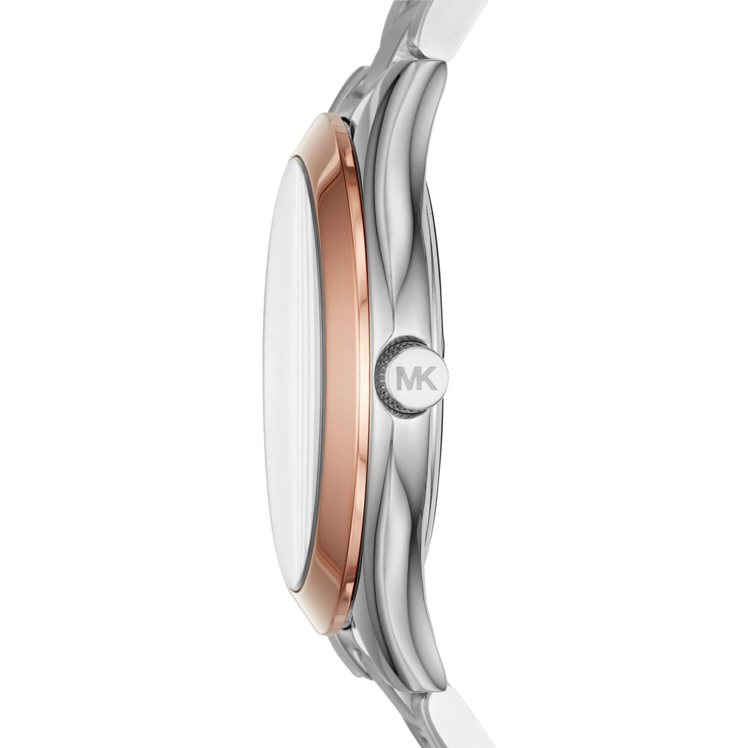  Shop Authentic Michael Kors Mini Slim Runway Silver Dial Silver Steel Strap Watch for Women - MK3514 - Luxxuri