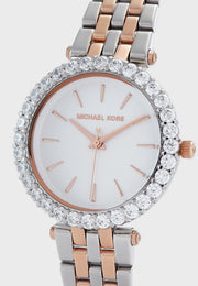  Shop Authentic Michael Kors Darci Quartz Silver Dial Two Tone Steel Strap Watch For Women - MK4515 - Luxxuri