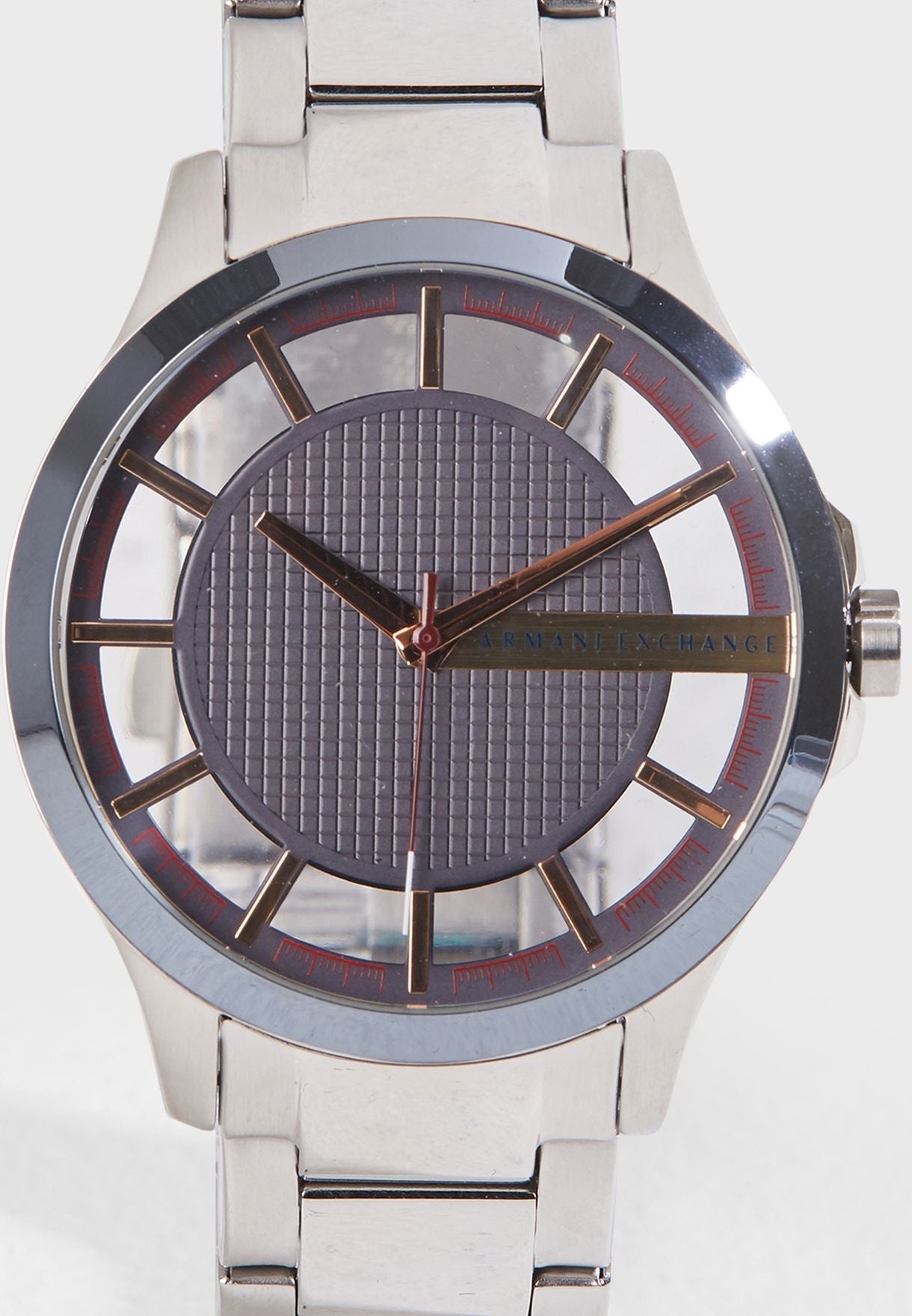  Shop Authentic Armani Exchange Hampton Chronograph Grey Dial Silver Steel Strap Watch For Men - AX2405 - Luxxuri