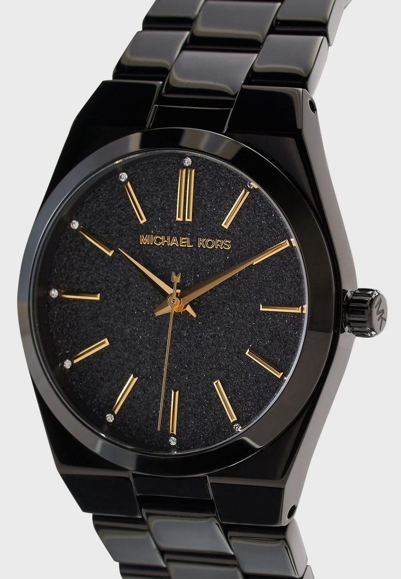  Shop Authentic Michael Kors Channing Quartz Black Dial Black Steel Strap Watch For Women - MK6625 - Luxxuri