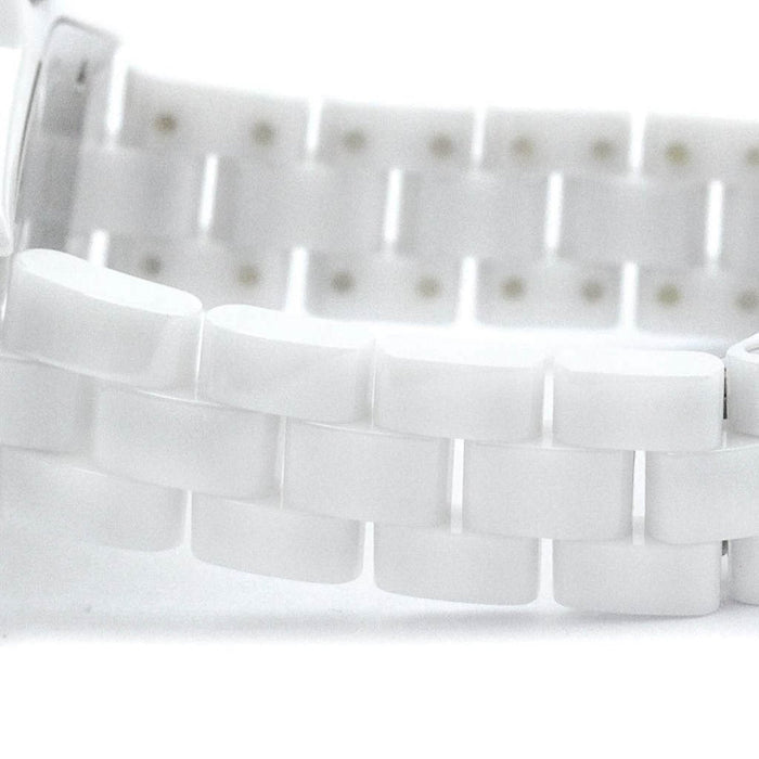  Shop Authentic Chanel J12 Quartz Diamonds White Dial White Steel Strap Watch for Women - J12 H3110 - Luxxuri
