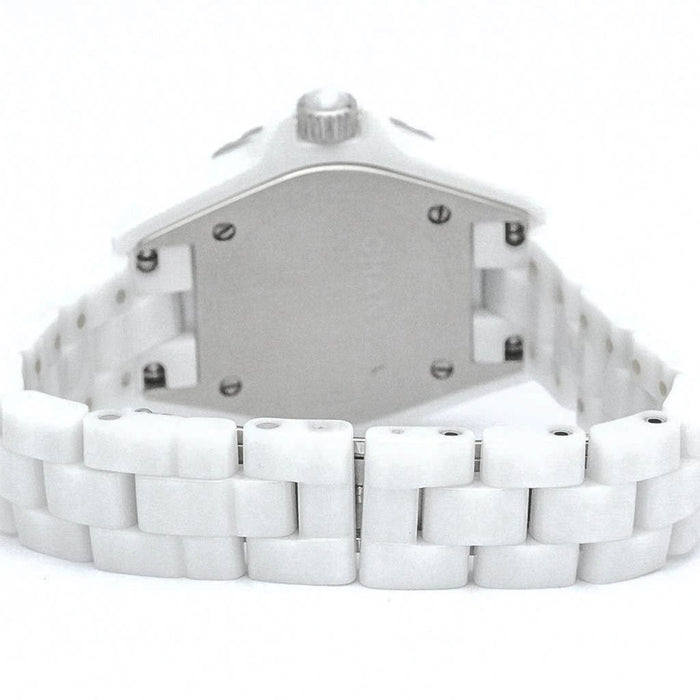  Shop Authentic Chanel J12 Quartz Diamonds White Dial White Steel Strap Watch for Women - J12 H3110 - Luxxuri