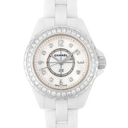 Shop Authentic Chanel J12 Diamonds Quartz White Dial White Steel Strap Watch for Women - J12 H2572 - Luxxuri