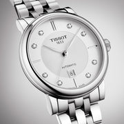  Shop Authentic Tissot T Classic Carson Premium White Diamonds Dial Silver Steel Strap Watch for Women - T1222071103600 - Luxxuri
