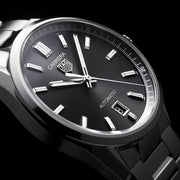 Shop Authentic Tag Heuer Carrera Date Black Dial Silver Steel Strap Watch for Men - WBN2110.BA0639 - Luxxuri