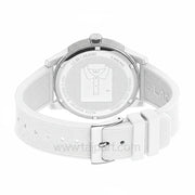 Lacoste 12.12 White Dial White Silicon Strap Watch for Men - 2010984