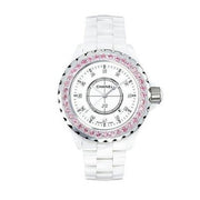  Shop Authentic Chanel J12 Sapphire Bezel Ceramic White Dial White Steel Strap Watch for Women - J12 H2010 - Luxxuri