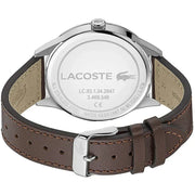 Lacoste Continental Blue Dial Brown Leather Strap Watch for Men - 2011040