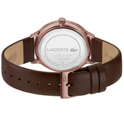 Lacoste Club Blue Dial Brown Leather Strap Watch for Men - 2011141
