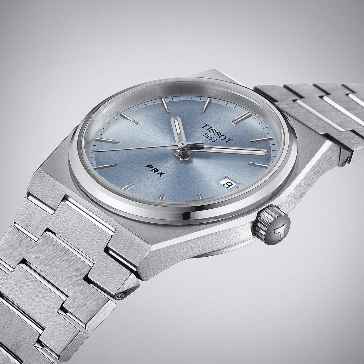  Shop Authentic Tissot PRX Light Blue Dial Silver Steel Strap Watch For Women - T137.210.11.351.00 - Luxxuri