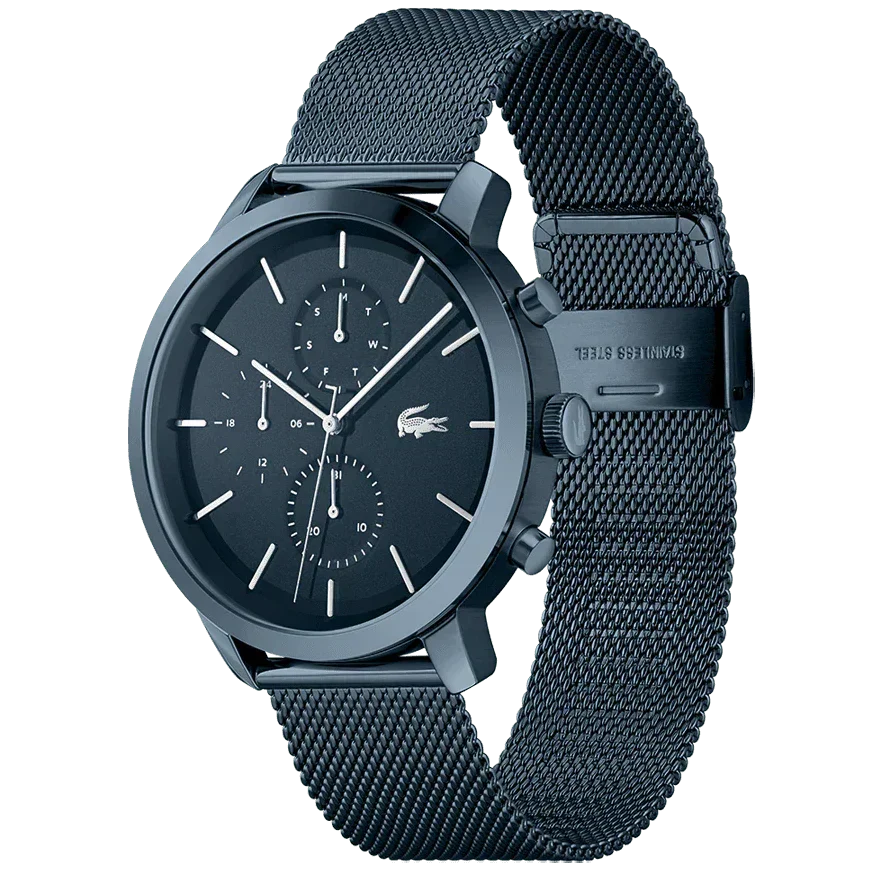 Lacoste Replay Blue Dial Blue Steel Strap Watch for Men - 2011196